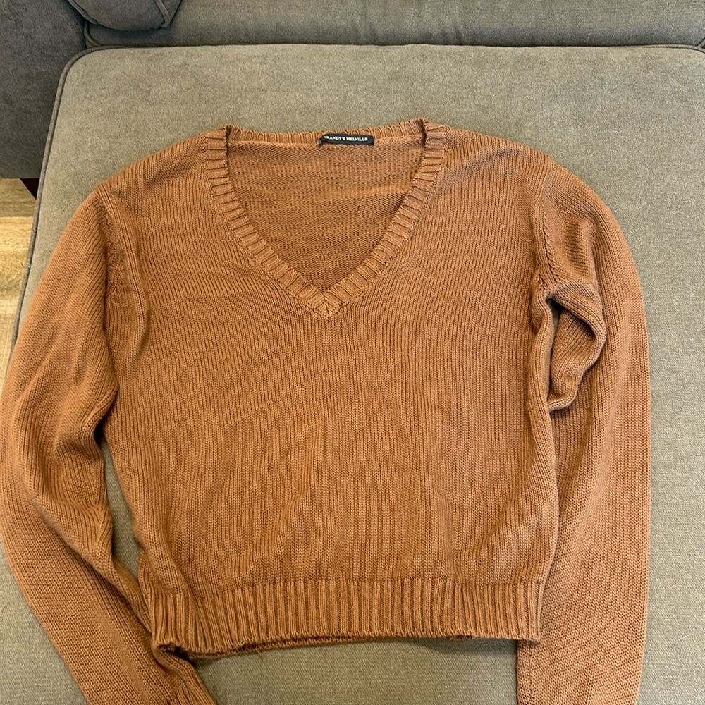 brandy melville brown sweater